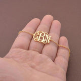 Monogram Bracelet Letter Bracelet Initial Bridesmaid Gift Personalized