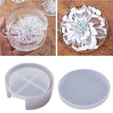 Coaster Display Stand Resin Mold for 4 Coasters, Holder Mould for Epoxy Resin