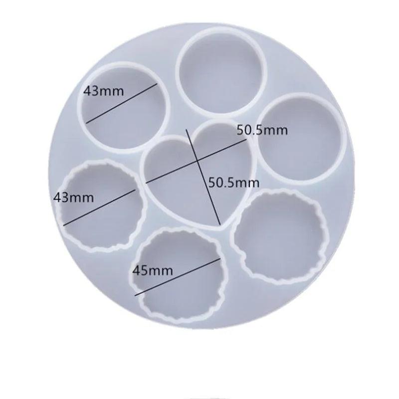 Epoxy Resin Heart Shape Silicone Molds for DIY Jewelry Making