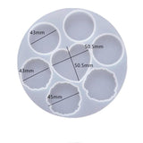 Epoxy Resin Heart Shape Silicone Molds for DIY Jewelry Making