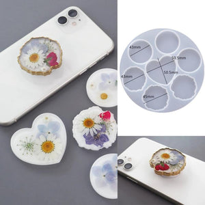 Epoxy Resin Heart Shape Silicone Molds for DIY Jewelry Making