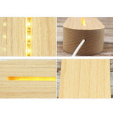 E15E Crystal Glass Oval Wood LED Base Resin Art Ornament Stand