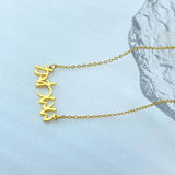 Japanese Name Pendant Necklace Stainless Steel Charm Jewelry Learn Japanese Gift