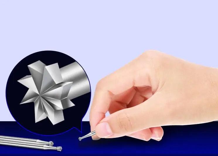 6pcs Dental Burs Tungsten Steel for High Speed Handpiece
