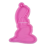 3 Pcs Thanksgiving Theme Pregnant Women Keychain Silicone Mold