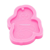 3 Pcs Thanksgiving Theme Pregnant Women Keychain Silicone Mold