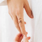 Tangula Double Name Ring Stainless Steel Adjustable Women Mother Daughter Couple