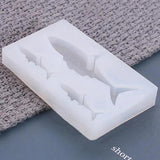 Silicone Mould Dried Flower Resin Epoxy Shark Fish Charms Mould
