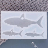 Silicone Mould Dried Flower Resin Epoxy Shark Fish Charms Mould