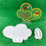 Heart-shaped Ornament Silicone Mold for Decoration