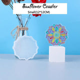 Sunflower Coaster Epoxy Resin Mould DIY Crafts Flowers Coaster Accessories
