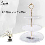 Three-Layer Fruit Dish Silicone Mold for DIY Epoxy Resin Tray Coaster