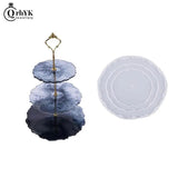 Three-Layer Fruit Dish Silicone Mold for DIY Epoxy Resin Tray Coaster