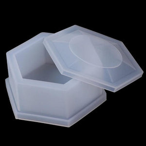 Silicone Jewelry Storage Box Mold Round Organizer DIY Resin Casting Mold