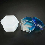 Silicone Jewelry Storage Box Mold Round Organizer DIY Resin Casting Mold