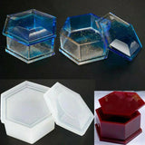 Silicone Jewelry Storage Box Mold Round Organizer DIY Resin Casting Mold