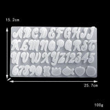 DIY English Letter Epoxy Resin Mold Jewelry Molds
