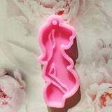 Pregnant Mother Keychain Resin Mold DIY Crafts Jewelry Necklace