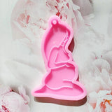 Pregnant Mother Keychain Resin Mold DIY Crafts Jewelry Necklace