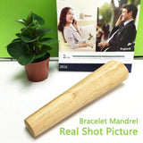 Wooden Oval Bracelet Sizing Bangle Mandrel Wire Wrapping Tool