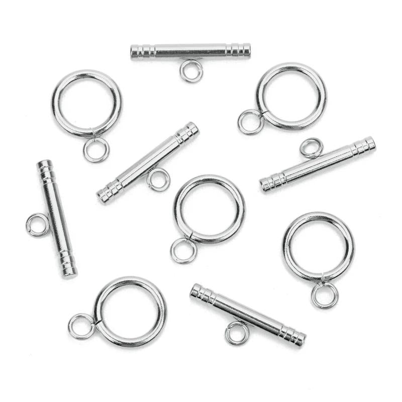 13mm 10 Set/bag Stainless Steel OT Clap DIY Jewelry Accessories