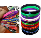 8mm Silicone Wristband Wrist Bands for Events, Party, Weddings