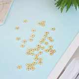 2100Pcs 6Mm CCB Charm Spacer Beads Wheel Bead Flat Round Loose Beads