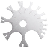 Stainless Steel Body Jewelry Piercings Gauge Measurement Wheel 18G-0G
