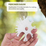 Stainless Steel Body Jewelry Piercings Gauge Measurement Wheel 18G-0G