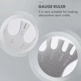 Stainless Steel Body Jewelry Piercings Gauge Measurement Wheel 18G-0G