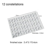 2 Holes Butterfly Pendants Resin Mold UV Cyrstal 26 Letters 12 Constellation Sil