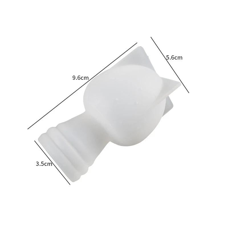 3D Mushroom Ornament Pendant Silicone Mold for Scented Candle Soap Decor
