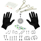 Professional Piercing Navel Tool Kit Stainless Steel Body Jewelry