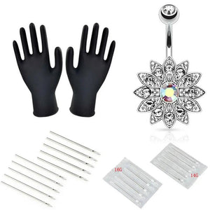 Professional Piercing Navel Tool Kit Stainless Steel Body Jewelry