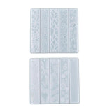 2Pcs Rectangle Bookmark Tools Resin Accessories DIY Casting Ruler