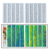 2Pcs Rectangle Bookmark Tools Resin Accessories DIY Casting Ruler