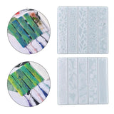 2Pcs Rectangle Bookmark Tools Resin Accessories DIY Casting Ruler