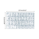 Alphabet Keychain Resin Molds with Hole for Jewelry Making