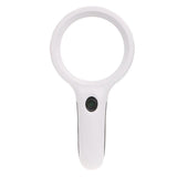 10X Large Magnifying Glass with LED Light for Coins Stamps Jewelry