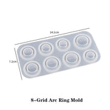 Classic Style Jewelry Rings Epoxy Resin Mold DIY Couple Gift Ring Silicone