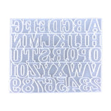 Resin Keychain Earrings Molds DIY Alphabet Number Casting Mold