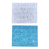Resin Keychain Earrings Molds DIY Alphabet Number Casting Mold