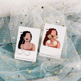 Women Jewelry Display Card 100Pcs Earring Packaging Holders Paper