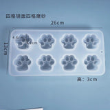 Octuple Cat Claw Silicone Mold for Epoxy Resin Crafting