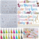 Good Luck Blessing Words Silicone Mold for Resin Making