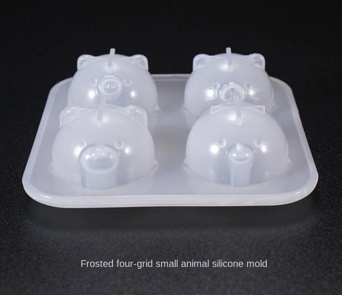 4 Grid Chicken & Pig Silicone Mold Epoxy Resin Crafts