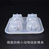 4 Grid Chicken & Pig Silicone Mold Epoxy Resin Crafts