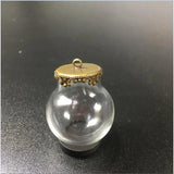 10 Pieces Glass Bottle Pendant Necklace Phone Chain Jewelry Crafts