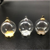 10 Pieces Glass Bottle Pendant Necklace Phone Chain Jewelry Crafts