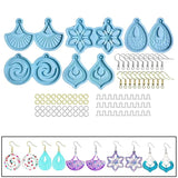 95Pcs Earrings Epoxy Resin Mold Silicone Moulds DIY Casting